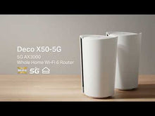 Charger et lire la vidéo dans la visionneuse de la Galerie, TP-Link Deco X50 5G LTE WiFi 6 AX3000 Routeur 3 RJ45 2 connecteurs RP-SMA pour antenne externe