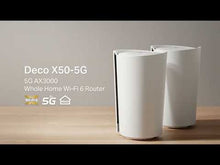 Charger et lire la vidéo dans la visionneuse de la Galerie, TP-Link Deco X50 5G LTE WiFi 6 AX3000 Routeur 3 RJ45 2 connecteurs RP-SMA pour antenne externe
