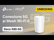 Charger et lire la vidéo dans la visionneuse de la Galerie, TP-Link Deco X80 5G LTE WiFi 6 AX6000 Routeur 2 RJ45 RJ11 2 connecteurs SMA pour antenne externe