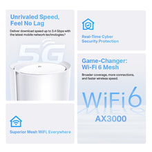 Charger l'image dans la galerie, TP-Link Deco X50 5G LTE WiFi 6 AX3000 Routeur 3 RJ45 2 connecteurs RP-SMA pour antenne externe