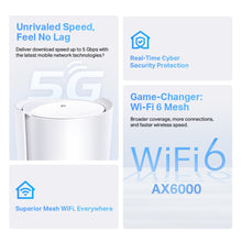 Charger l'image dans la galerie, TP-Link Deco X80 5G LTE WiFi 6 AX6000 Routeur 2 RJ45 RJ11 2 connecteurs SMA pour antenne externe