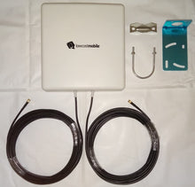 Charger l'image dans la galerie, LowcostMobile PAN5G-MIMO-3500Mhz 15 dBi 2x10m noir câble LMR200 Connecteur SMA pour routeurs, hotspots et modem 5G