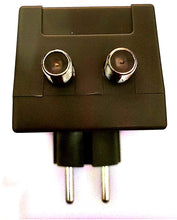 Charger l'image dans la galerie, STI Alimentation Electrique 12V 150mA pour antennes TV TNT Fiche F Femelle 1 entrée 1 Sortie
