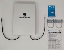 Charger l'image dans la galerie, LowcostMobile PAN5G-MIMO-2021 12dBi 2x30cm Antenne 4G 5G SMA Câble ALSR200 pour Huawei B818, B715, 5G CPE PRO, Asus, TP LINK, Netgear et +