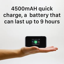 Charger l'image dans la galerie, ZTE MU5001 Noir Hotspot Galet 5G 4G Catégorie 22 WiFi 6 batterie 4500mAh avec charge rapide