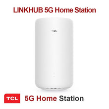 Charger l&#39;image dans la galerie, TCL HH500E Linkhub 5G Home Station Blanc Routeur WiFi 6 2 ports RJ45 2 x CRC9 pour antenne externe
